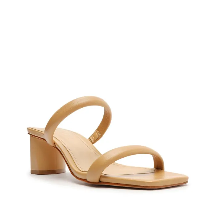 Sandals Ully Lo Nappa Leather Sandal Light Beige Schutz Shoes Mule