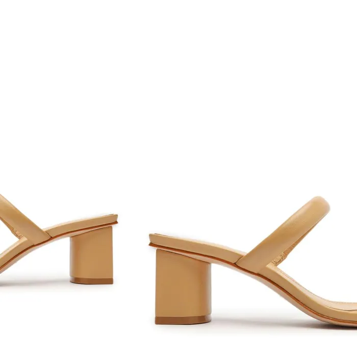 Sandals Ully Lo Nappa Leather Sandal Light Beige Schutz Shoes Mule