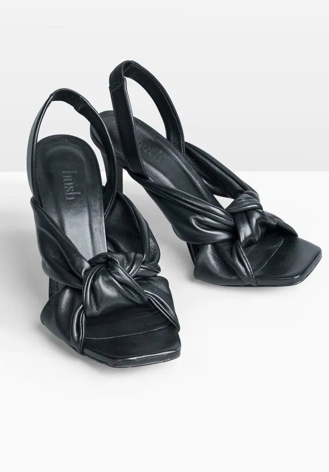 Sandals Women Hush Bethany Heeled Sandals Black