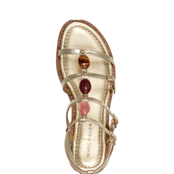 Sandals Yessah Gladiator Sandal Platino Marc Fisher Women