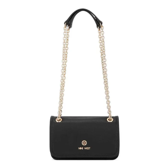 Saoirse Mini Convertible Crossbody Flap Black Women Nine West Crossbody