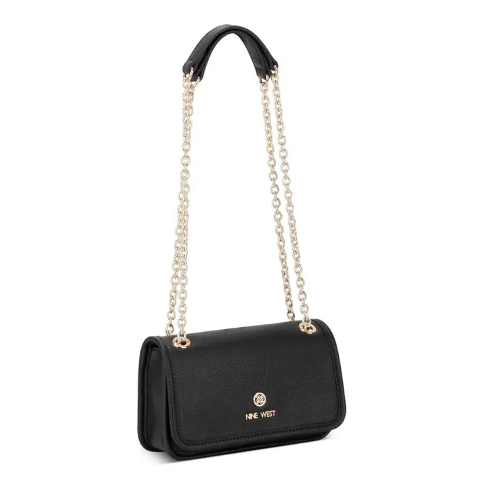 Saoirse Mini Convertible Crossbody Flap Black Women Nine West Crossbody Saoirse Mini Convertible Crossbody Flap Black Women Nine West Crossbody