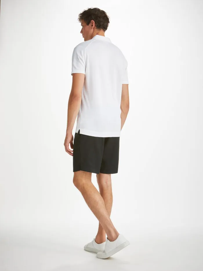 Sea Island Cotton Polo Shirts Men Derek Rose Polo Shirt Jacob Sea Island Cotton White