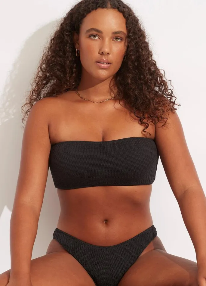 Seafolly Bandeau Women Sea Dive Tube Top 8211 Black
