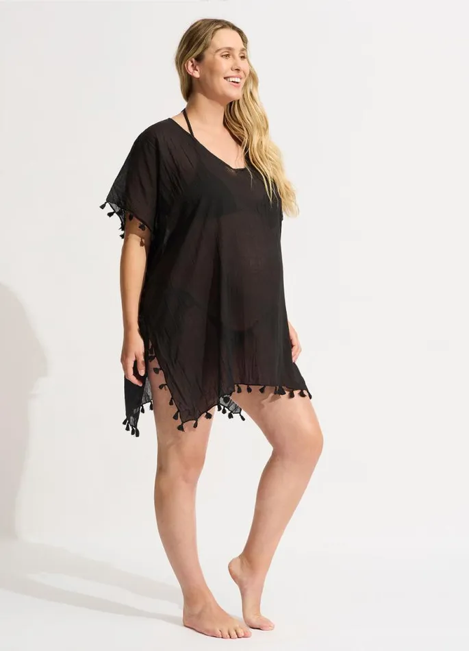 Seafolly Beach Dresses Women Amnesia Kaftan 8211 Black