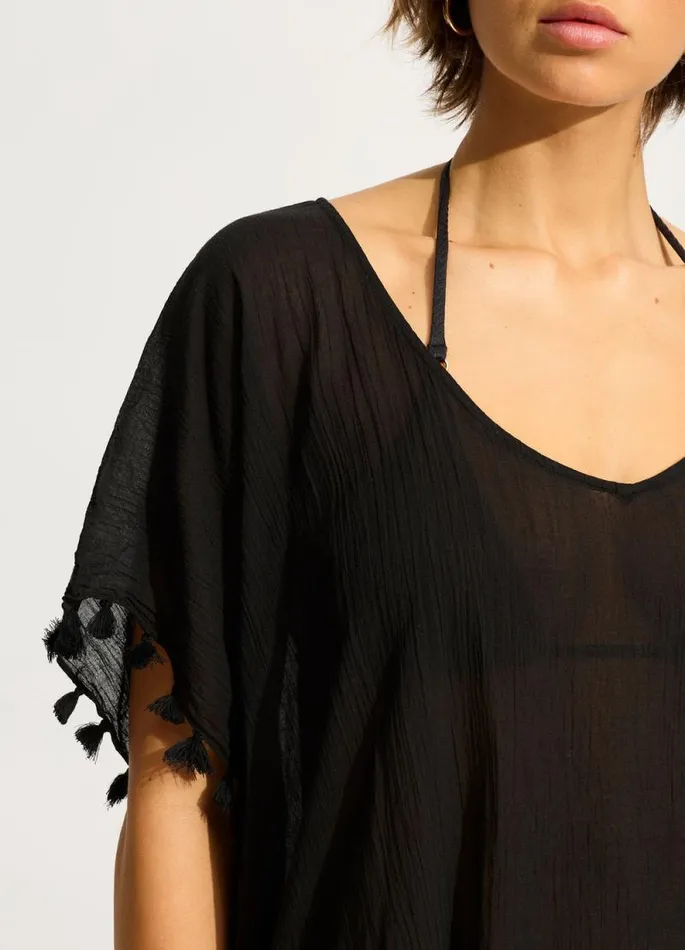 Seafolly Beach Dresses Women Amnesia Kaftan 8211 Black