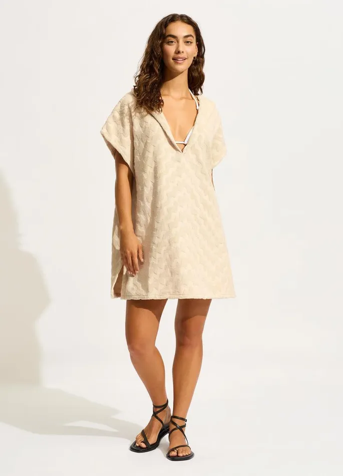 Seafolly Beach Towels Women Towel Poncho 8211 Sand