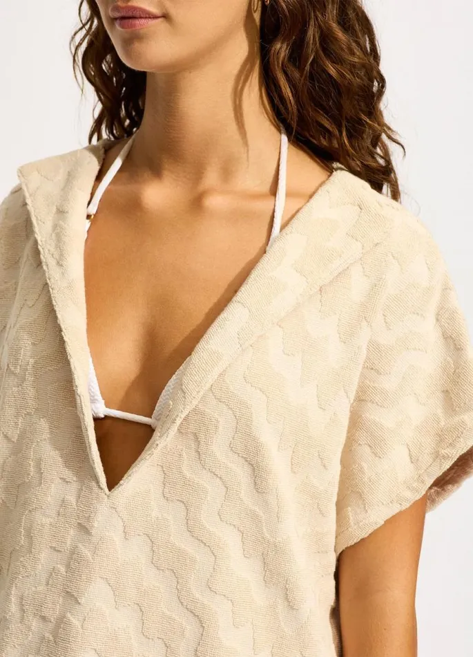 Seafolly Beach Towels Women Towel Poncho 8211 Sand
