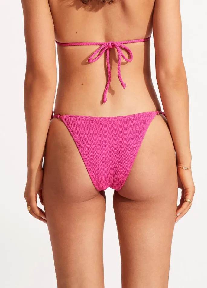 Seafolly Brazilian Women Sea Dive Tie Side Rio Pant 8211 Fuchsia Rose