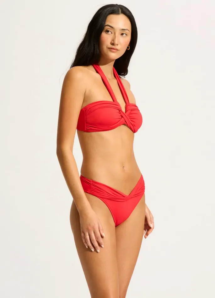 Seafolly Hipster Women Seafolly Collective Twist Band Hipster 8211 Chilli Red
