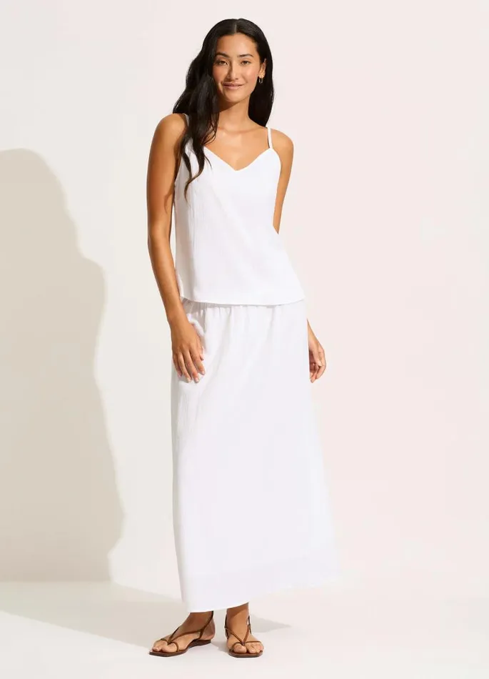 Seafolly Skirts and Sarongs Women Crinkle Maxi Skirt 8211 White