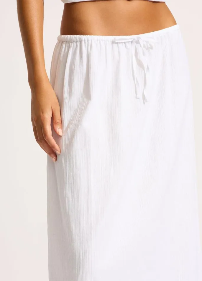 Seafolly Skirts and Sarongs Women Crinkle Maxi Skirt 8211 White