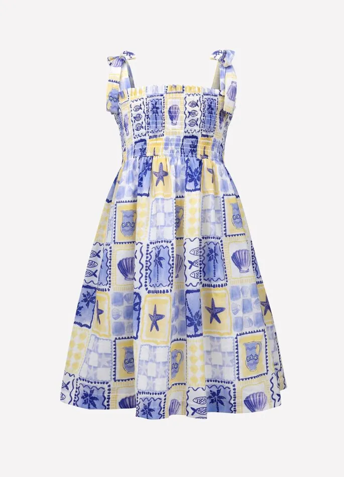 Seafolly Teen Girls 816 Years Girls Yardage Shirred Dress 8211 Palma