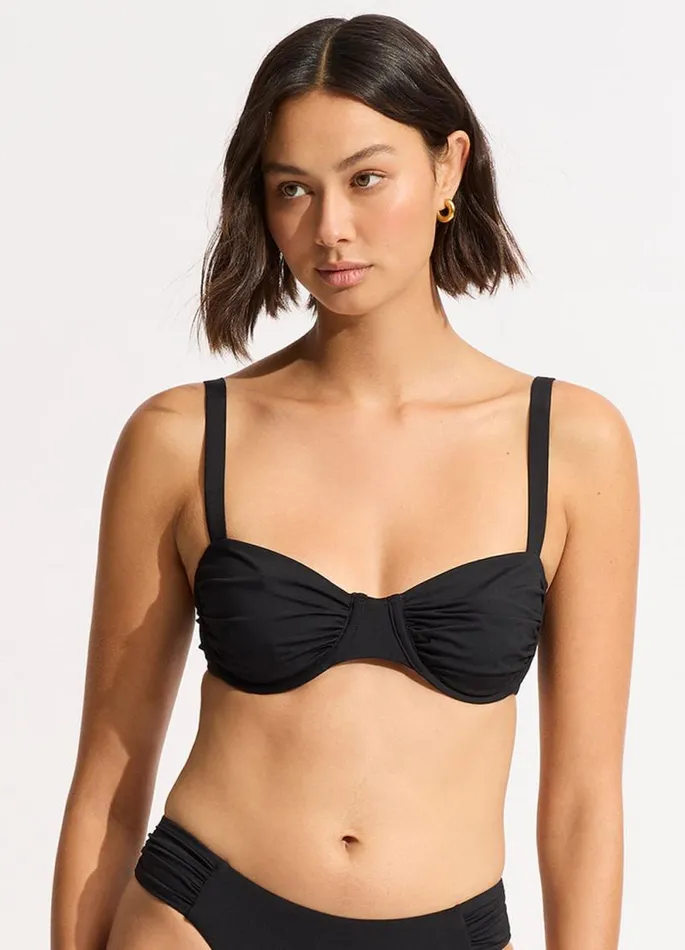 Seafolly Underwire Women Seafolly Collective Ruched Underwire Bikini Top 8211 Black