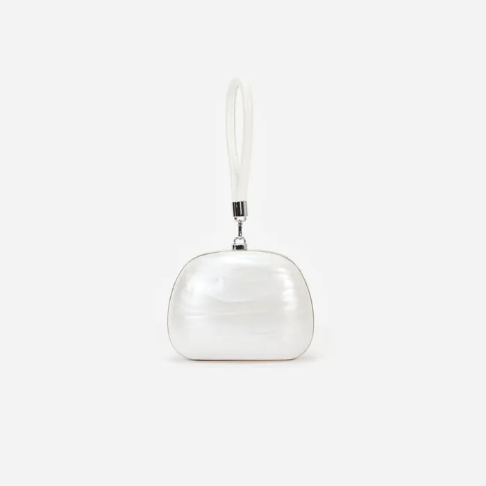 Self Portrait Handbags Women Pearl Top Handle Clutch Bag