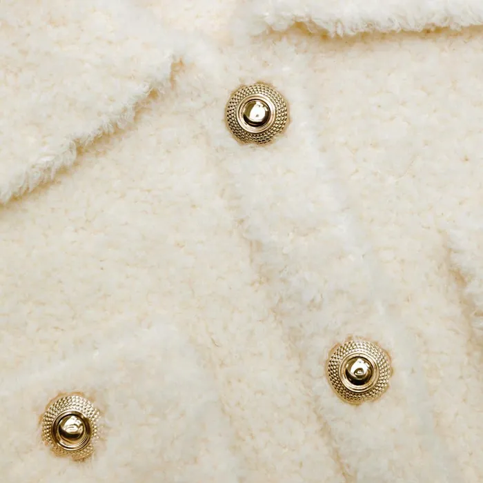 Self Portrait Tops Women Cream Fluffy Knit Top