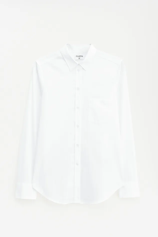 Shirts and Blouses filippak Women Classic Stretch Shirt White