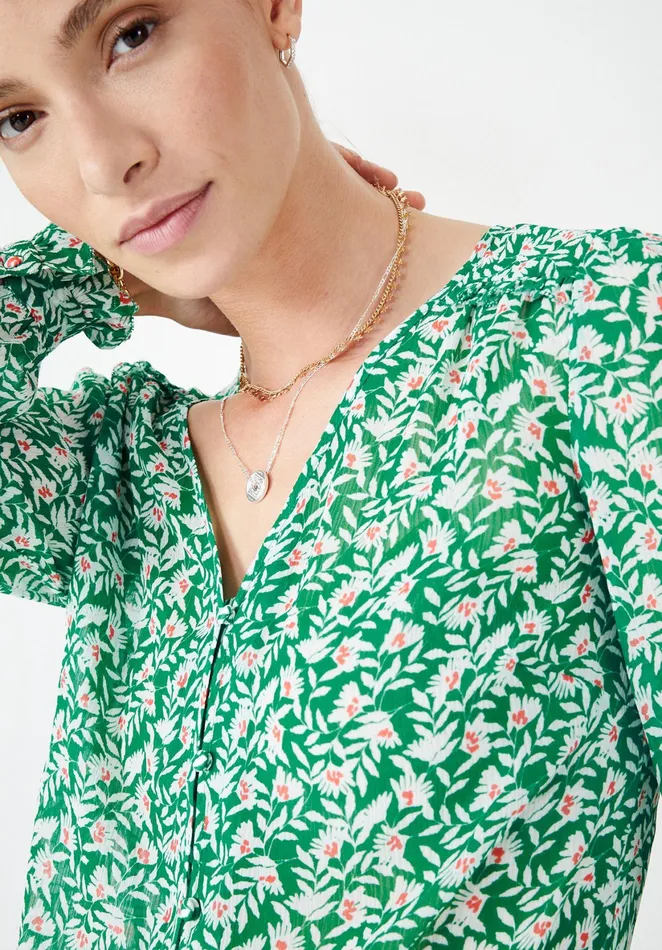 Shirts and Blouses Women Hush Lucy Blouse Leafy Floral Green
