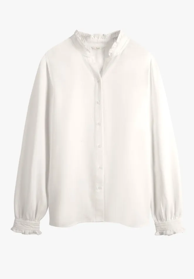 Shirts and Blouses Women Hush Viola Frilled Shirt Ecru