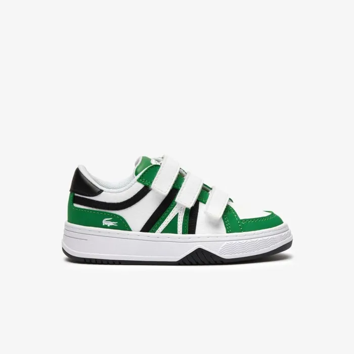 Shoes and Accessories Kids Lacoste Infants L001 Branded Sneakers Green 2d2