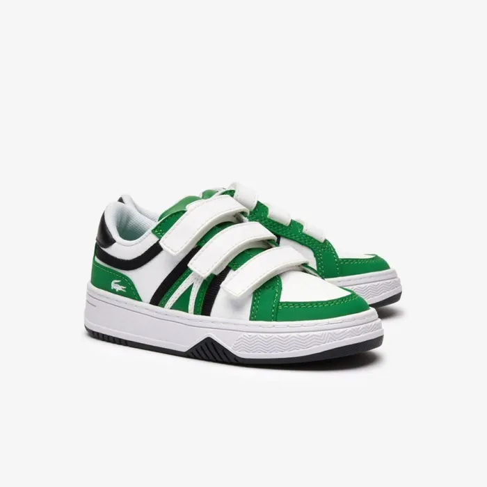 Shoes and Accessories Kids Lacoste Infants L001 Branded Sneakers Green 2d2
