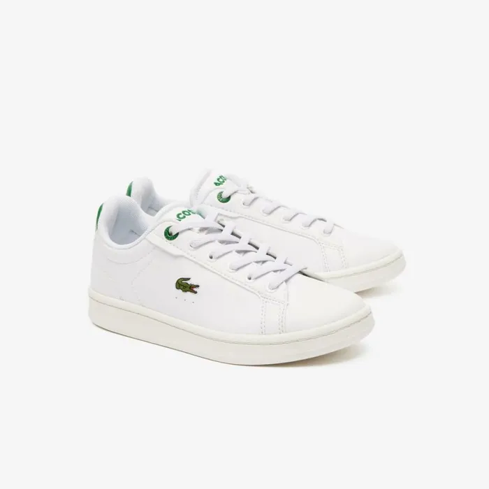 Shoes and Accessories Kids Lacoste Kids039 Carnaby Pro Sneakers Whitegreen 082