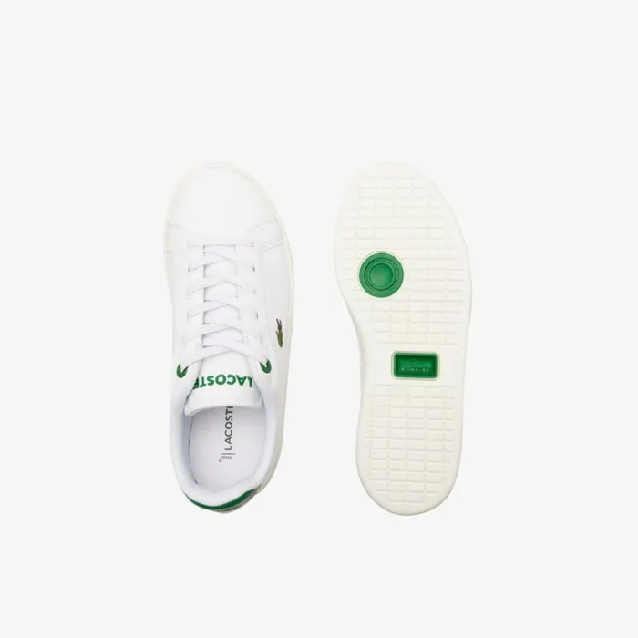 Shoes and Accessories Kids Lacoste Kids039 Carnaby Pro Sneakers Whitegreen 082