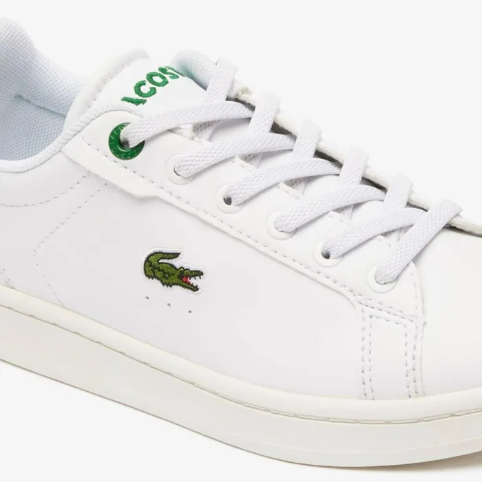 Shoes and Accessories Kids Lacoste Kids039 Carnaby Pro Sneakers Whitegreen 082