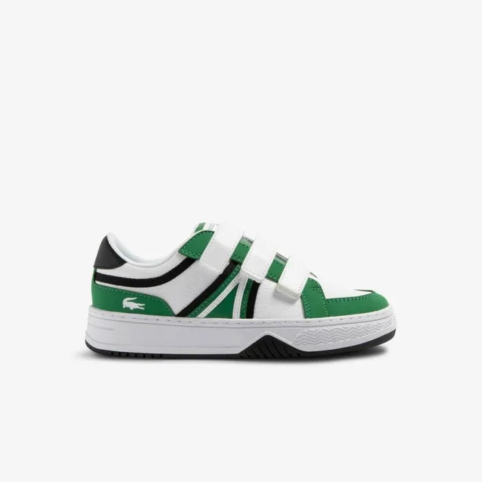 Shoes and Accessories Kids Lacoste Kids039 L001 Branded Sneakers Green 2d2