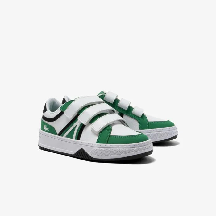 Shoes and Accessories Kids Lacoste Kids039 L001 Branded Sneakers Green 2d2