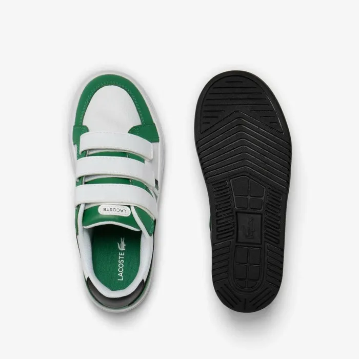 Shoes and Accessories Kids Lacoste Kids039 L001 Branded Sneakers Green 2d2