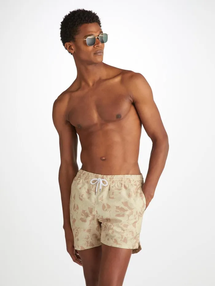 Short Length Swim Shorts Men Derek Rose Short Swim Shorts Maui 64 Sand