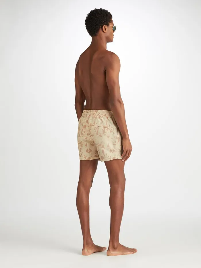 Short Length Swim Shorts Men Derek Rose Short Swim Shorts Maui 64 Sand