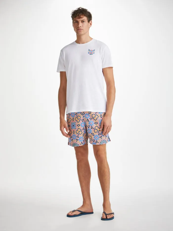 Short Sleeve TShirts Men Derek Rose TShirt Ripley 17 Pima Cotton White