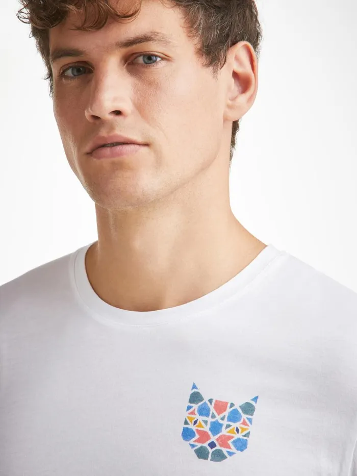 Short Sleeve TShirts Men Derek Rose TShirt Ripley 17 Pima Cotton White