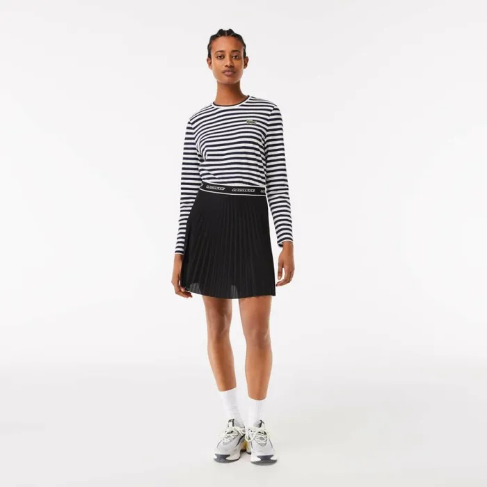 Shorts and Skirts Women Lacoste Women039s Pleated Skirt Black 031