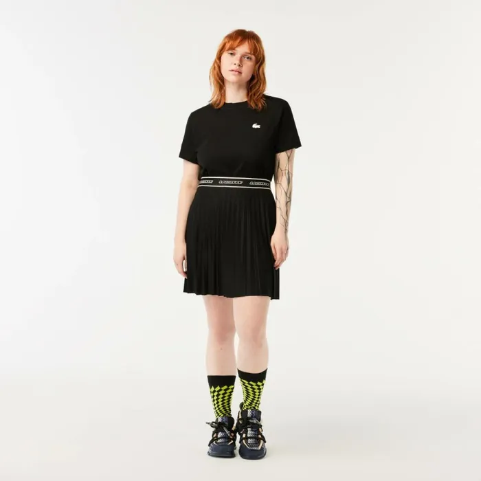 Shorts and Skirts Women Lacoste Women039s Pleated Skirt Black 031