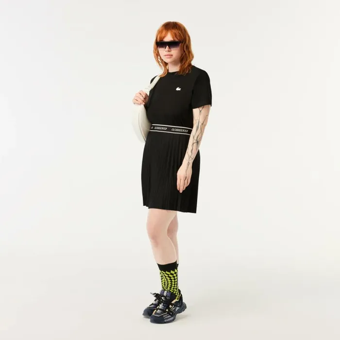 Shorts and Skirts Women Lacoste Women039s Pleated Skirt Black 031