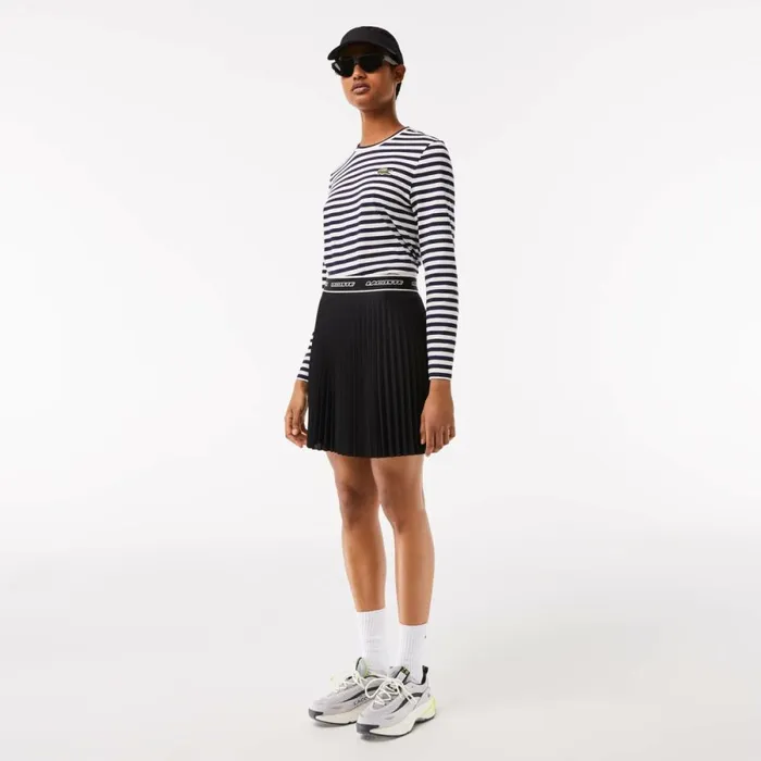 Shorts and Skirts Women Lacoste Women039s Pleated Skirt Black 031