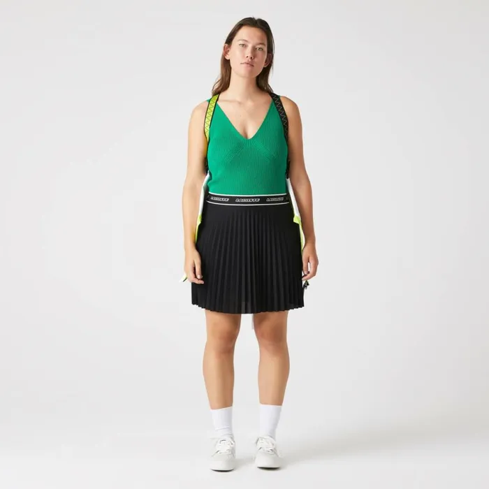 Shorts and Skirts Women Lacoste Women039s Pleated Skirt Black 031