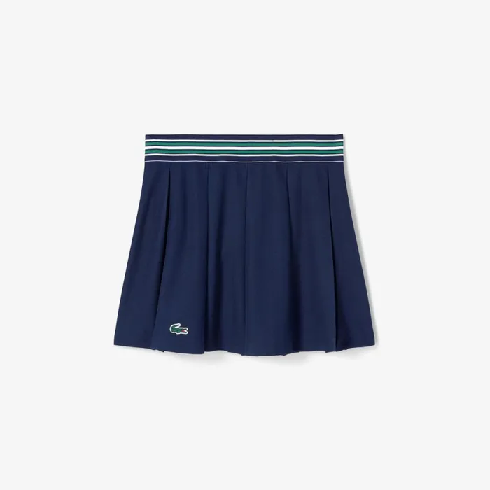 Shorts and Skirts Women Lacoste Women039s Skirt With Integrated Piqu Shorts Navy Blue 423