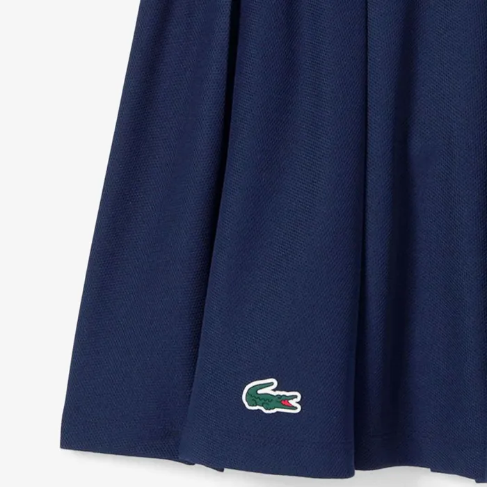 Shorts and Skirts Women Lacoste Women039s Skirt With Integrated Piqu Shorts Navy Blue 423