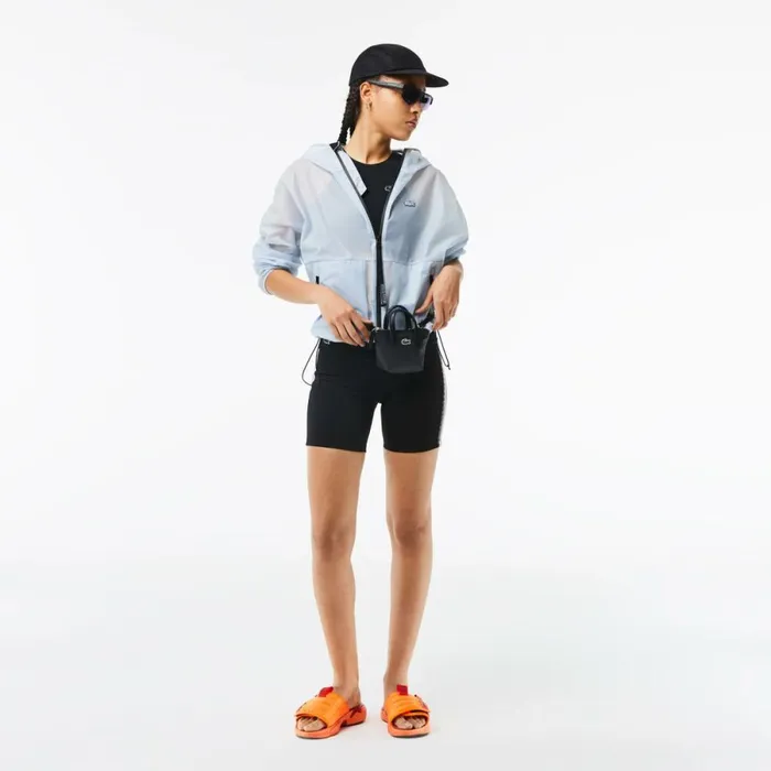 Shorts and Skirts Women Lacoste Womens SPORT Recycled Polyester Cycle Shorts Black C31