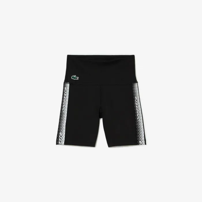 Shorts and Skirts Women Lacoste Womens SPORT Recycled Polyester Cycle Shorts Black C31