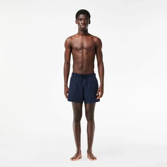 Shorts and Swim Men Lacoste Men039s Lightweight Swim Shorts Navy Blue Green 802