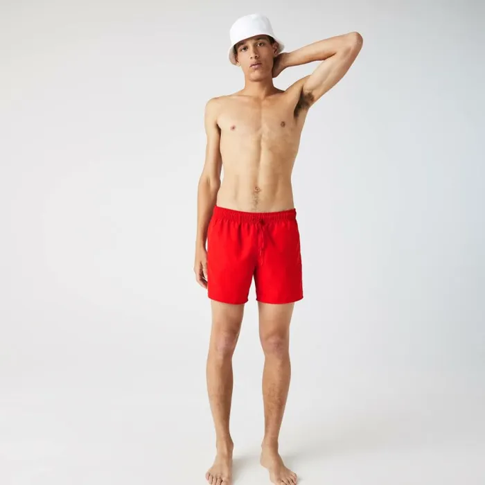 Shorts and Swim Men Lacoste Men039s Lightweight Swim Shorts Red Navy Blue 528