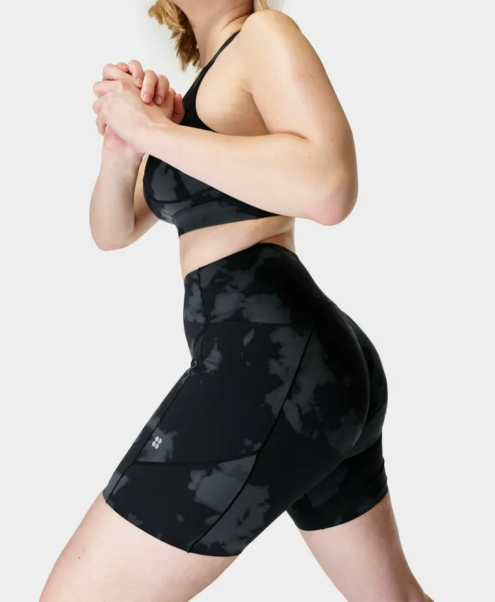 Shorts Skirts Power Ultrasculpt High Waist 6 Black Fade Print 8211 Sweaty Betty Women