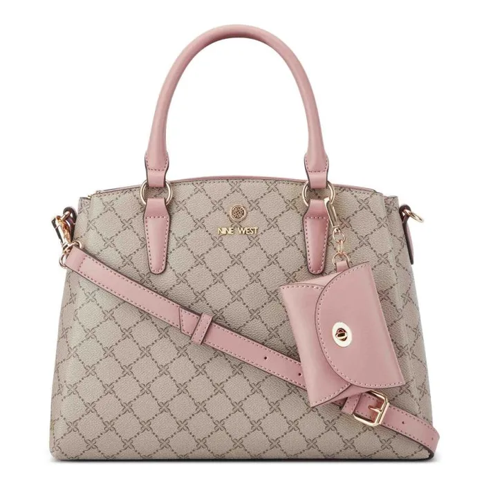 Siera Satchel Beigelogodusk Women Nine West Satchels and Shoulder Bags