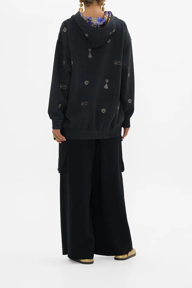 SILK BAND OVERSIZED HOODIE WITH POCKETS MY FAIR PHARAOH My Fair Pharaoh Womens Camilla Knitwear