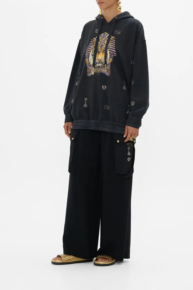 SILK BAND OVERSIZED HOODIE WITH POCKETS MY FAIR PHARAOH My Fair Pharaoh Womens Camilla Knitwear